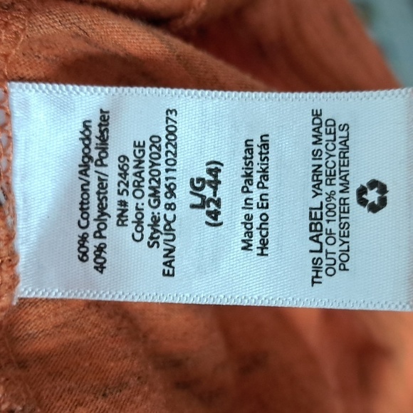 George  Men's V-Neck Short Sleeve T-shirt Size Large 42-44 - Picture 3 of 5